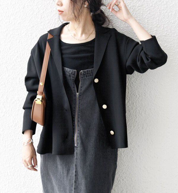 SHIPS any「SHIPS any:〈手洗い可能〉テーラード ニット カーディガン ジャケット」|テーラードジャケット|