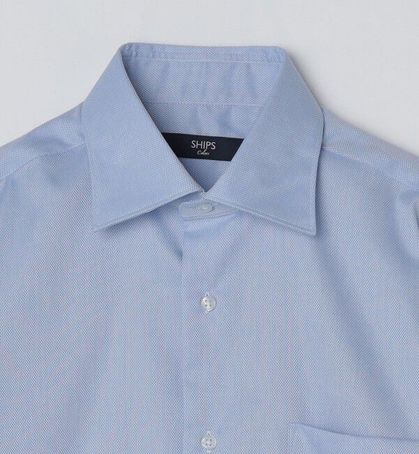 SHIPS Colors 「SHIPS Colors:イージーアイロン ワイドカラー ドビー ロングスリーブ◇」|シャツ・ブラウス|