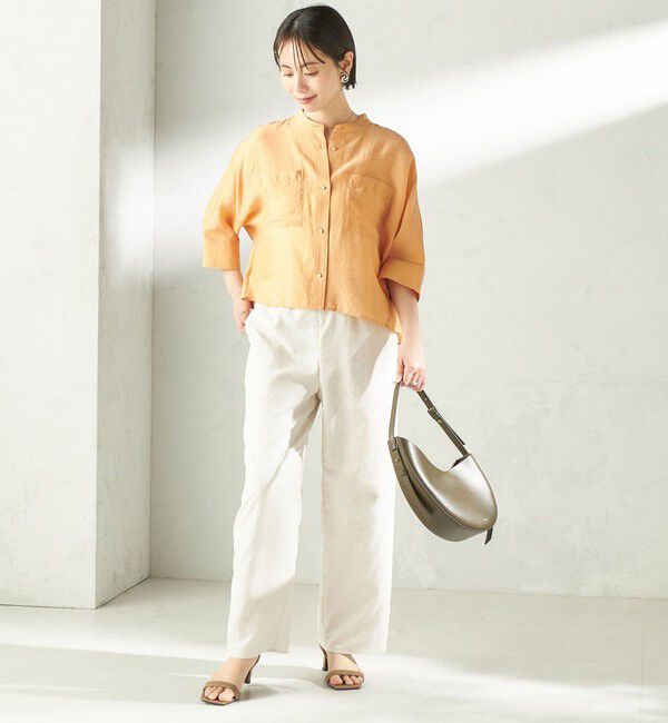 SHIPS for women「〈手洗い可能〉シルク混 シアー 羽織 シャツ」|シャツ・ブラウス|