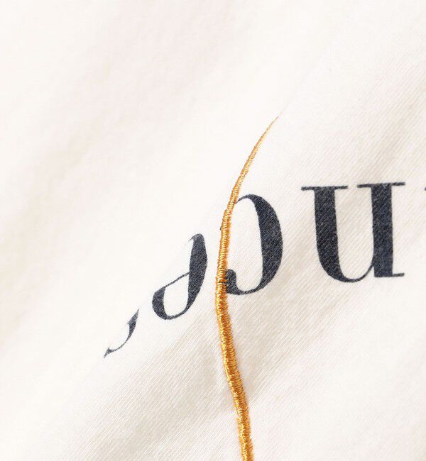 SHIPS for women「【WEB限定】〈手洗い可能〉バリエーション ロゴ 刺繍 プリントTEE」|Tシャツ・カットソー|