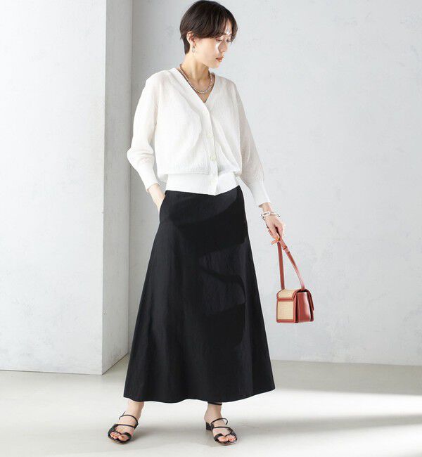 SHIPS for women「〈手洗い可能〉麻混 フレア マキシ スカート 」|スカート|