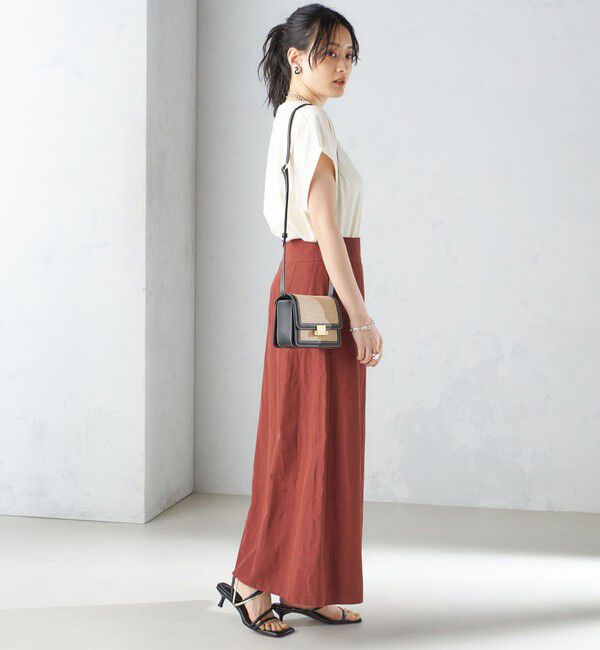 SHIPS for women「〈手洗い可能〉麻混 フレア マキシ スカート 」|スカート|