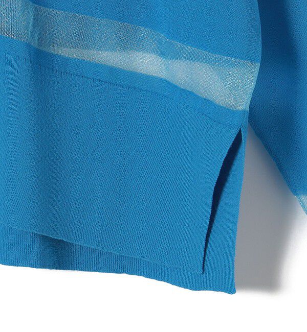 SHIPS for women「〈手洗い可能〉シアー ライン Vネック カーディガン」|カーディガン|