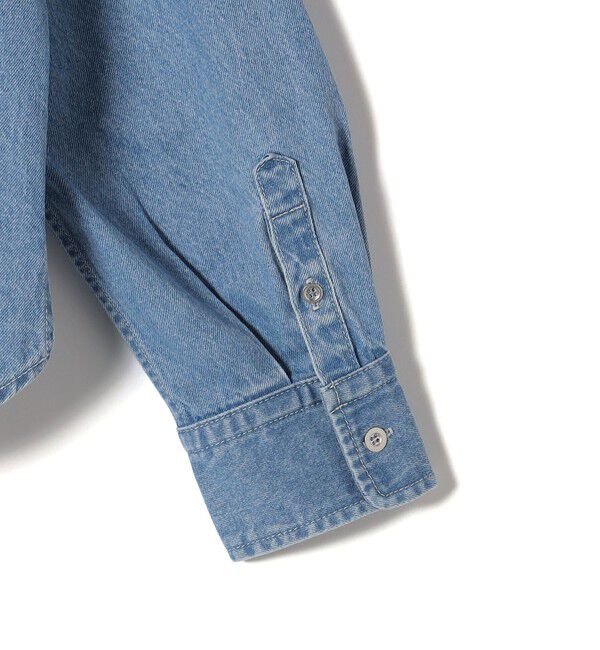 SHIPS for women「〈洗濯機可能〉ショート丈 デニム シャツ」|シャツ・ブラウス|