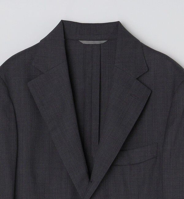 SHIPS「SHIPS:〈FUNCTION/洗濯機可能〉ウォッシャブル バーズアイ ジャケット(セットアップ対応)」|テーラードジャケット|