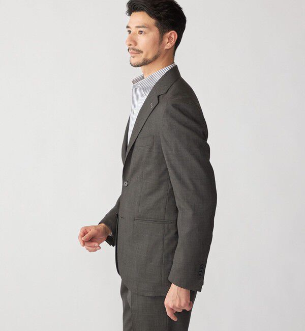 SHIPS「SHIPS:〈FUNCTION/洗濯機可能〉ウォッシャブル バーズアイ ジャケット(セットアップ対応)」|テーラードジャケット|