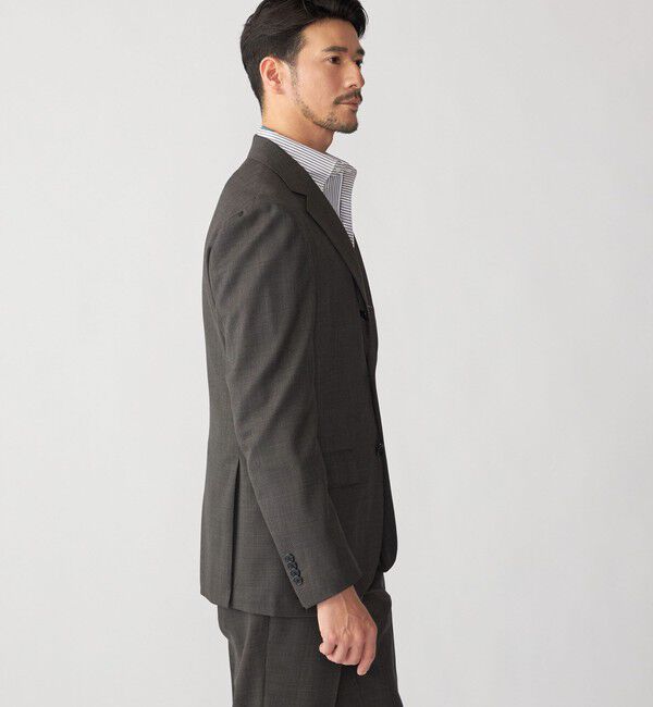 SHIPS「SHIPS:〈FUNCTION/洗濯機可能〉ウォッシャブル バーズアイ ジャケット(セットアップ対応)」|テーラードジャケット|