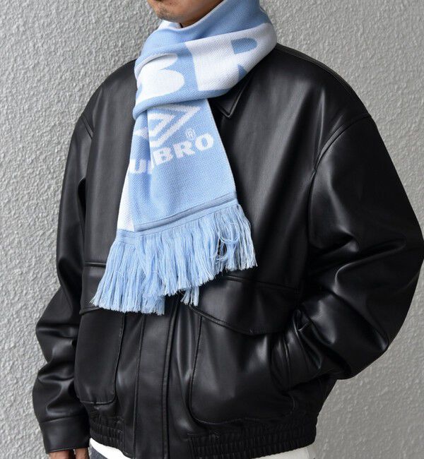 SHIPS any「【SHIPS any別注】UMBRO: エンブレム サッカー マフラー◇」|マフラー|