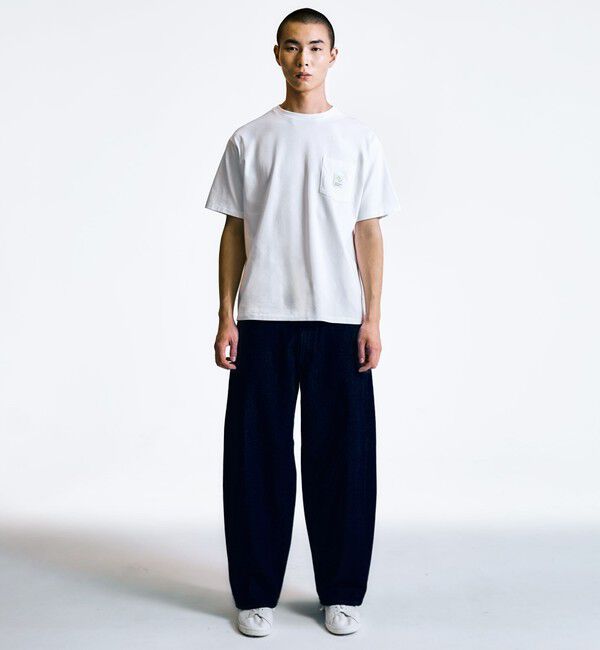 SHIPS「City Ambient Products: スクエアロゴ ポケット Tシャツ」|Tシャツ・カットソー|