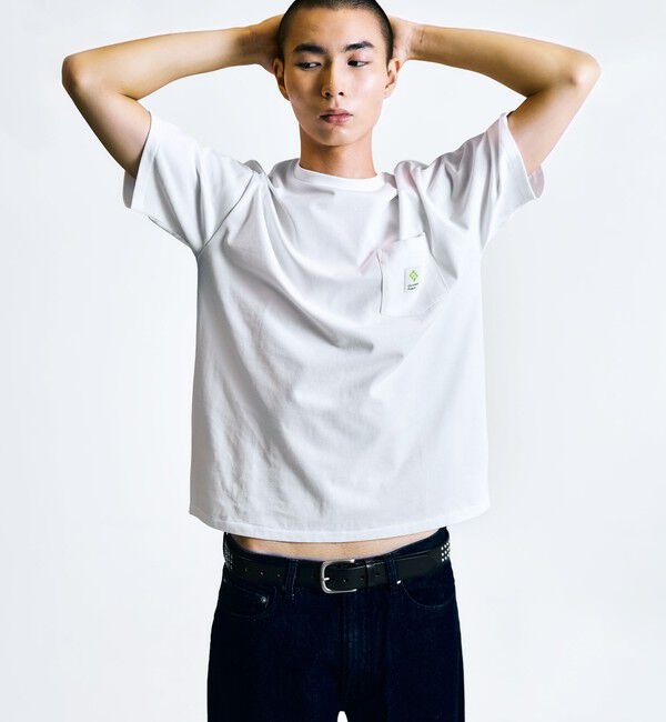 SHIPS「City Ambient Products: スクエアロゴ ポケット Tシャツ」|Tシャツ・カットソー|