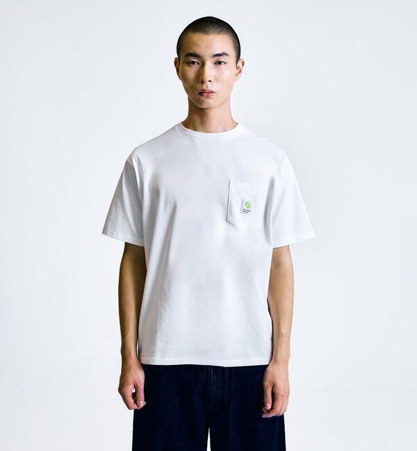 SHIPS「City Ambient Products: スクエアロゴ ポケット Tシャツ」|Tシャツ・カットソー|