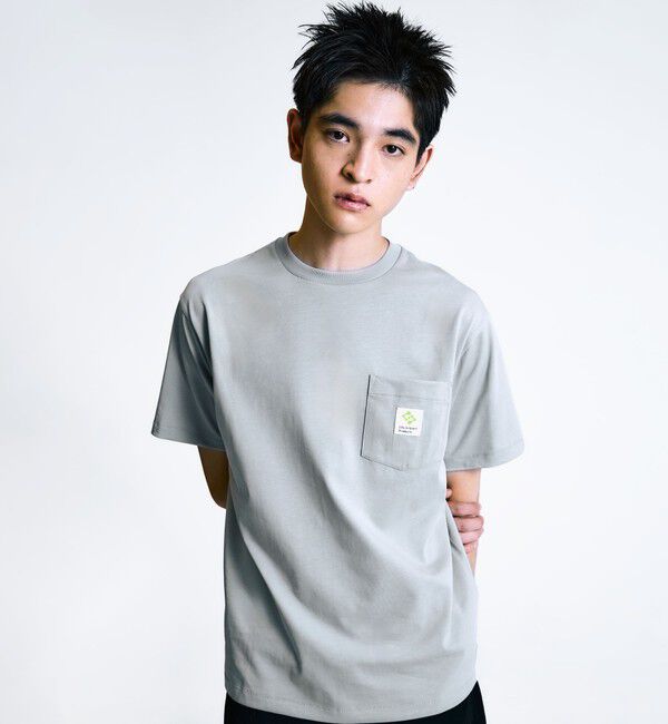 SHIPS「City Ambient Products: スクエアロゴ ポケット Tシャツ」|Tシャツ・カットソー|