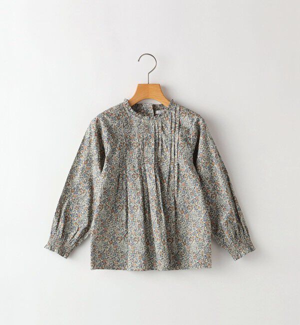 SHIPS KIDS「SHIPS KIDS:80～90cm / リバティ 長袖 ブラウス」|シャツ・ブラウス|ベージュ系