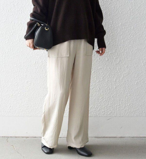 SHIPS any「SHIPS any:〈手洗い可能〉 ウエスト ギャザー ワイド  イージー パンツ」|その他|