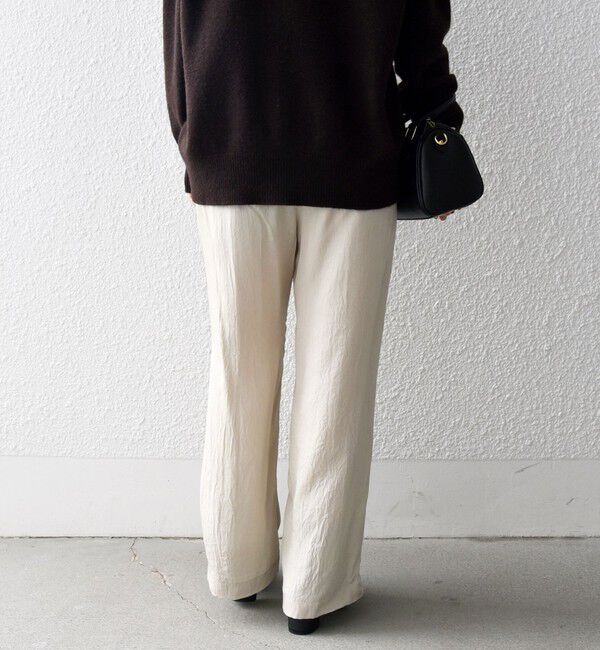 SHIPS any「SHIPS any:〈手洗い可能〉 ウエスト ギャザー ワイド  イージー パンツ」|その他|