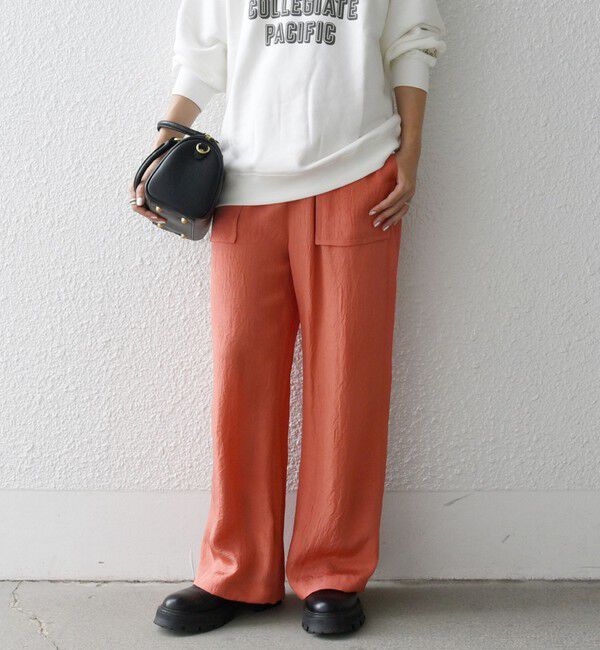 SHIPS any「SHIPS any:〈手洗い可能〉 ウエスト ギャザー ワイド  イージー パンツ」|その他|