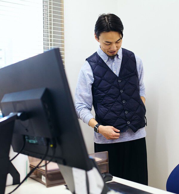 SHIPS「【SHIPS別注】TAION:〈手洗い可能〉パッカブル インナーダウン ジレ (ベスト)」|ダウンベスト・ベスト|