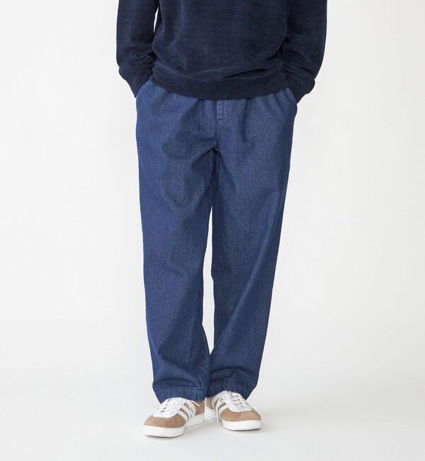 SHIPS「SHIPS: 10オンス デニム イージー パンツ」|デニム|ネイビー