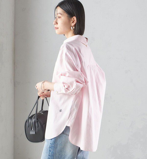 SHIPS for women「〈洗濯機可能〉ピン オックス 刺繍 シャツ」|シャツ・ブラウス|
