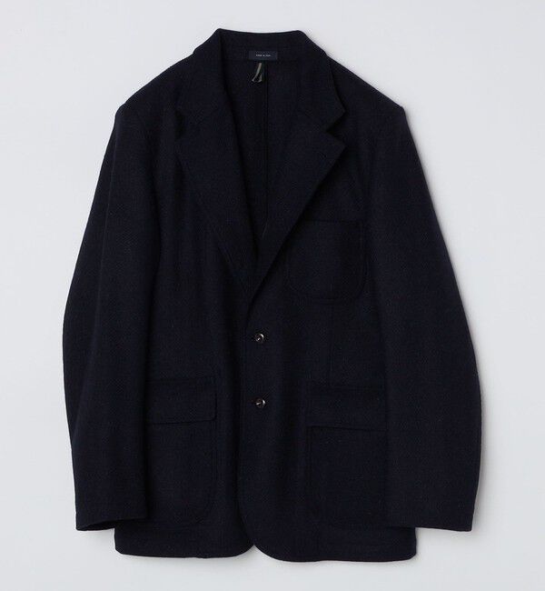SHIPS「Drake's: MK VII WOOL GAMES BLAZER HARRIS TWEED」|テーラードジャケット|ネイビー
