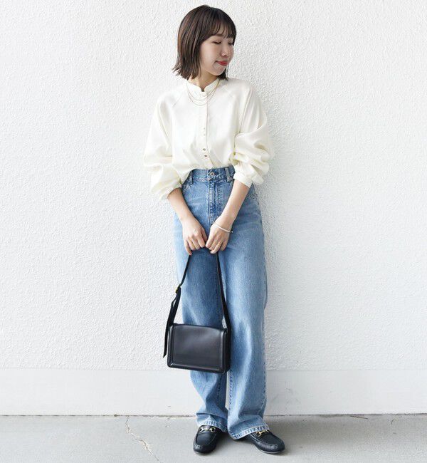 SHIPS for women「〈手洗い可能〉メタル ボタン シャンブレー ブラウス」|シャツ・ブラウス|