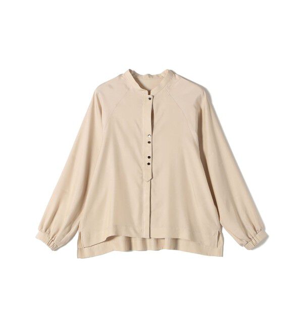 SHIPS for women「〈手洗い可能〉メタル ボタン シャンブレー ブラウス」|シャツ・ブラウス|