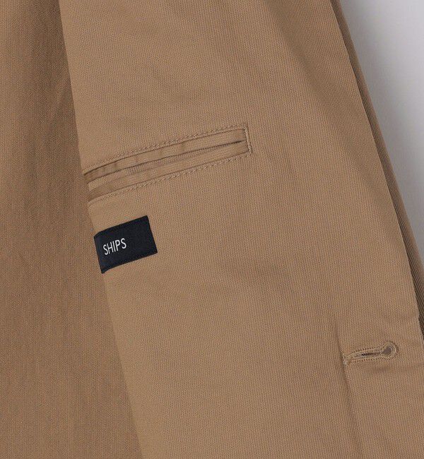 SHIPS「SHIPS:〈手洗い可能・セットアップ対応〉ウォッシュド ピケ 2ボタン ジャケット」|テーラードジャケット|