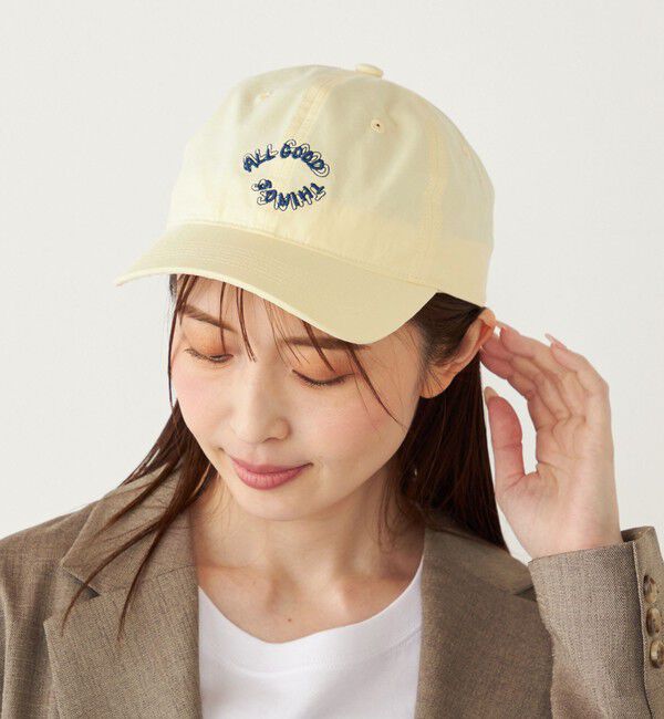 SHIPS Colors 「odds:〈手洗い可能〉ステッチ キャップ」|キャップ・キャスケット|オフホワイト