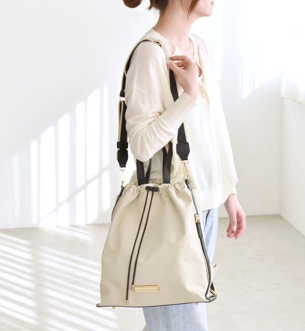 quaranciel「quaranciel: 3way ラインショルダー リュックサック トートバッグ（A4対応）」|リュック|