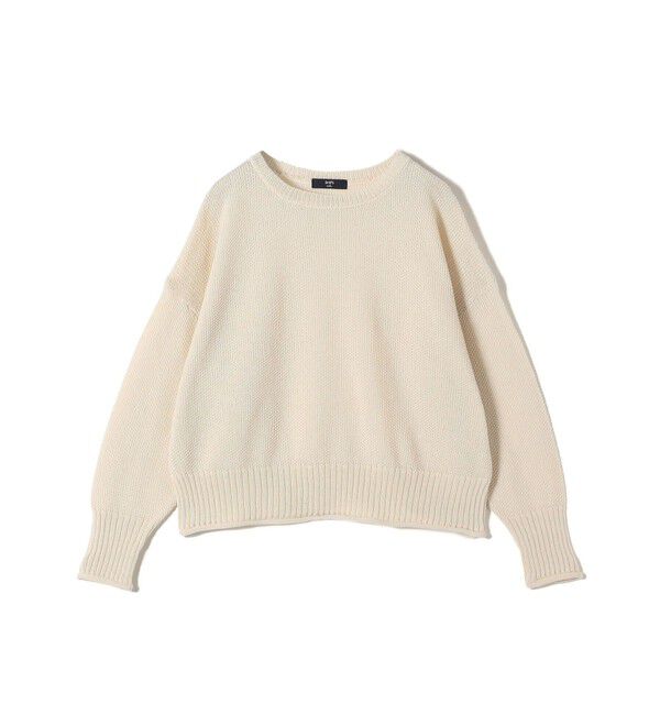 SHIPS Colors 「SHIPS Colors:〈手洗い可能〉ペーパーライク ボートネック ニット プルオーバー」|ニット・セーター|