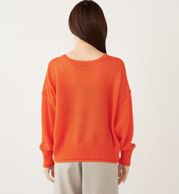 SHIPS Colors 「SHIPS Colors:〈手洗い可能〉ペーパーライク ボートネック ニット プルオーバー」|ニット・セーター|