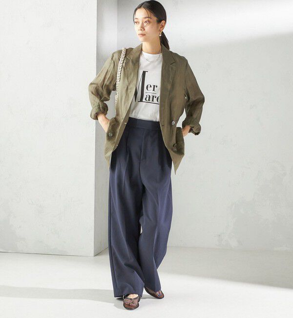 SHIPS for women「〈洗濯機可能〉プラチナ ヴェール TEE」|Tシャツ・カットソー|