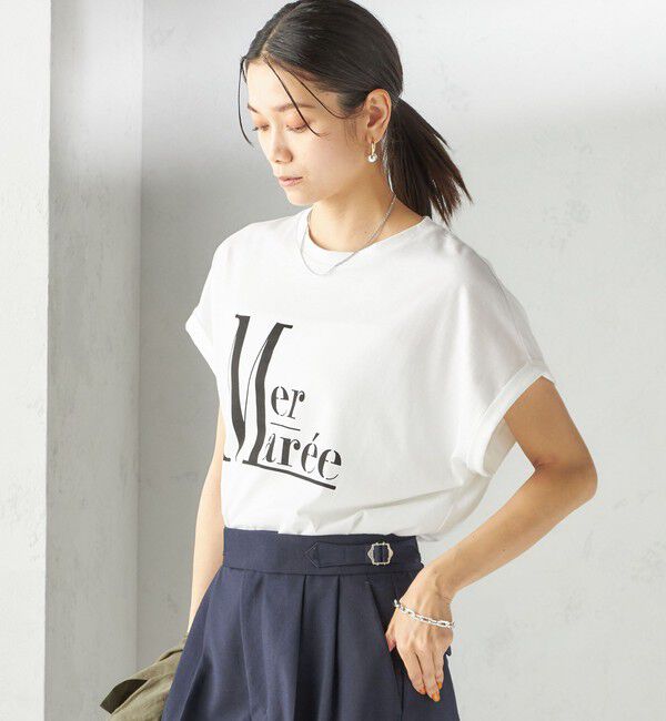SHIPS for women「〈洗濯機可能〉プラチナ ヴェール TEE」|Tシャツ・カットソー|