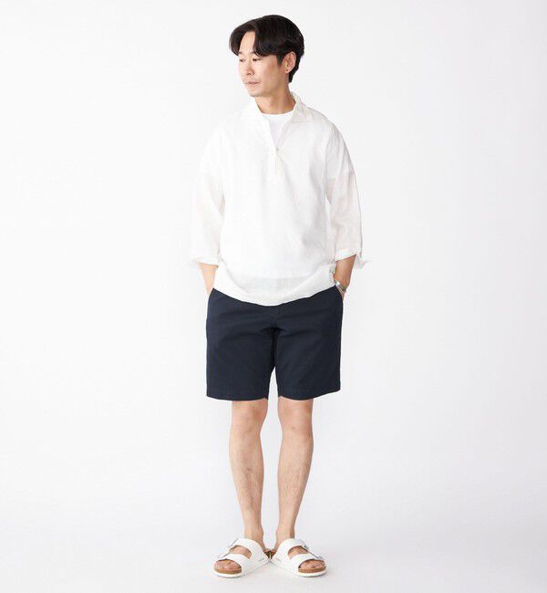 SHIPS「SHIPS: フレックスリネン 7スリーブ カプリ シャツ」|シャツ・ブラウス|