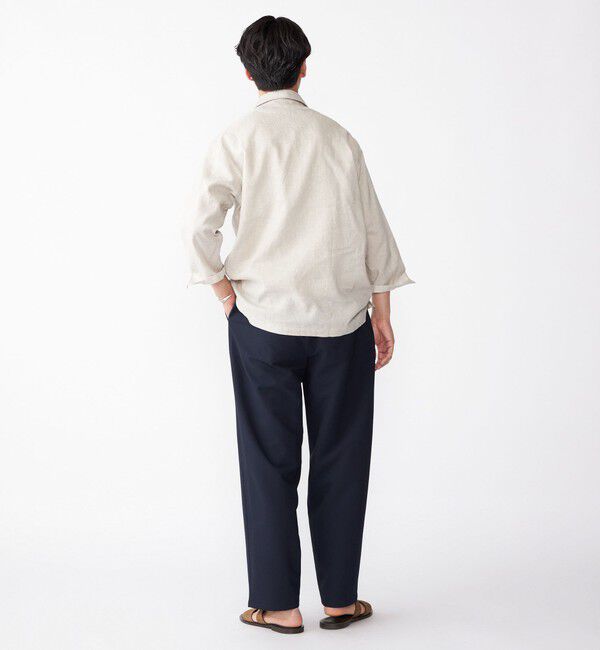SHIPS「SHIPS: フレックスリネン 7スリーブ カプリ シャツ」|シャツ・ブラウス|