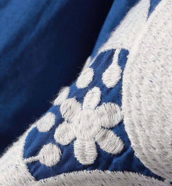 quaranciel「quaranciel:〈洗濯機可能〉エンブロイダリー スクエアネック ブラウス」|シャツ・ブラウス|