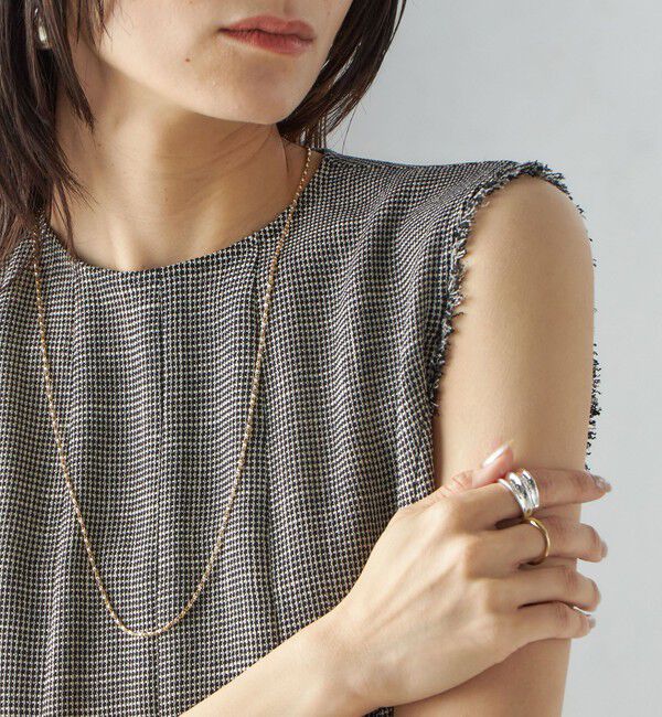 SHIPS for women「〈手洗い可能〉カラミ ペプラム ノースリーブ ブラウス」|シャツ・ブラウス|