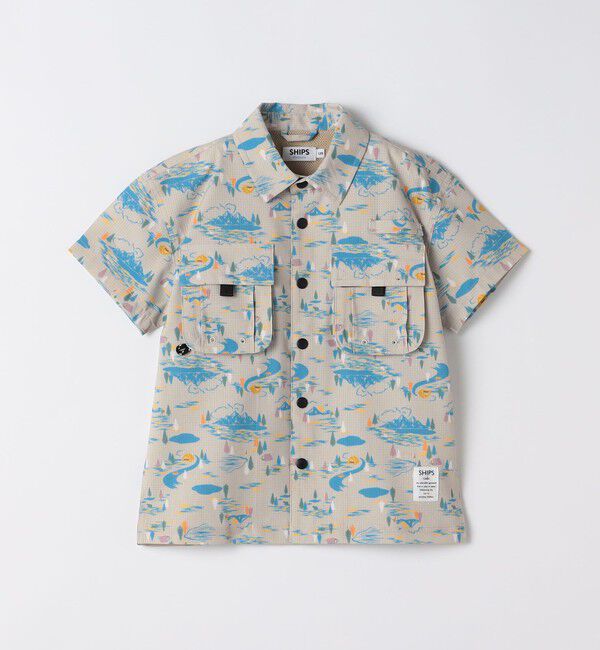 SHIPS Colors 「SHIPS Colors:100～140cm / ロフトエアー プリント シャツ◇」|シャツ・ブラウス|