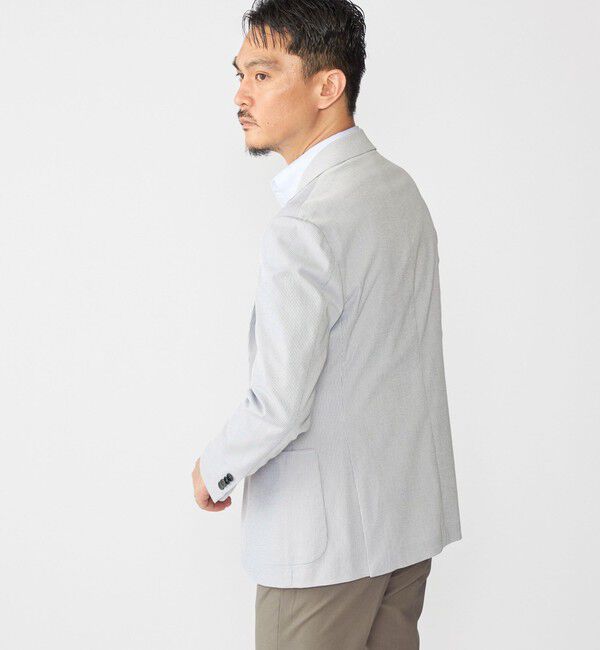 SHIPS「SHIPS:〈FUNCTION〉COOLMAX(R) シアサッカー シャツ ジャケット」|テーラードジャケット|