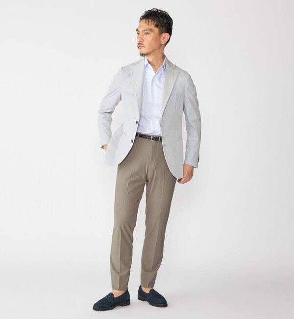 SHIPS「SHIPS:〈FUNCTION〉COOLMAX(R) シアサッカー シャツ ジャケット」|テーラードジャケット|