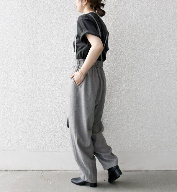 SHIPS any「SHIPS any:〈洗濯機可能〉ウーステッド サスペンダー付き バルーン パンツ」|その他|