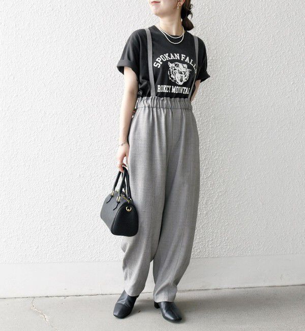 SHIPS any「SHIPS any:〈洗濯機可能〉ウーステッド サスペンダー付き バルーン パンツ」|その他|