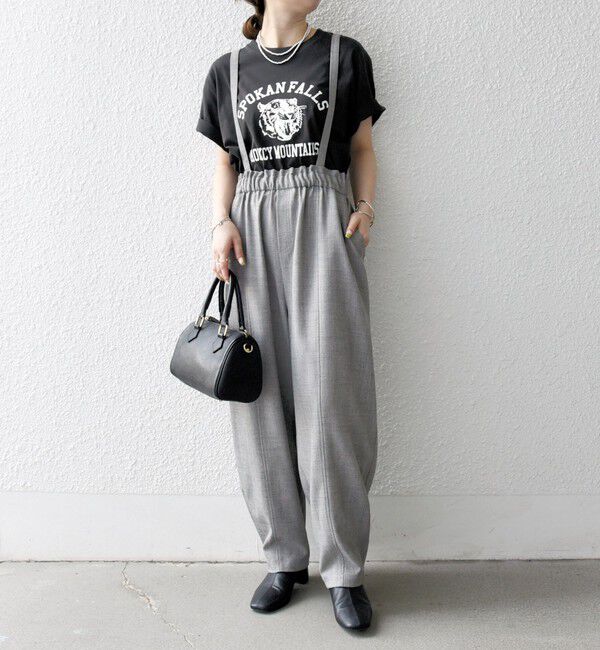 SHIPS any「SHIPS any:〈洗濯機可能〉ウーステッド サスペンダー付き バルーン パンツ」|その他|