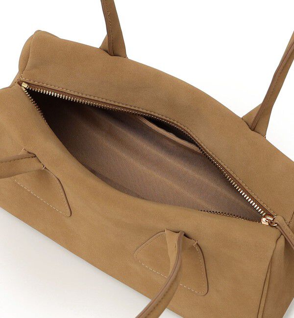 SHIPS for women「【WEB限定】ポリエステル スエード 横長 ボストン バッグ」|ボストンバッグ|