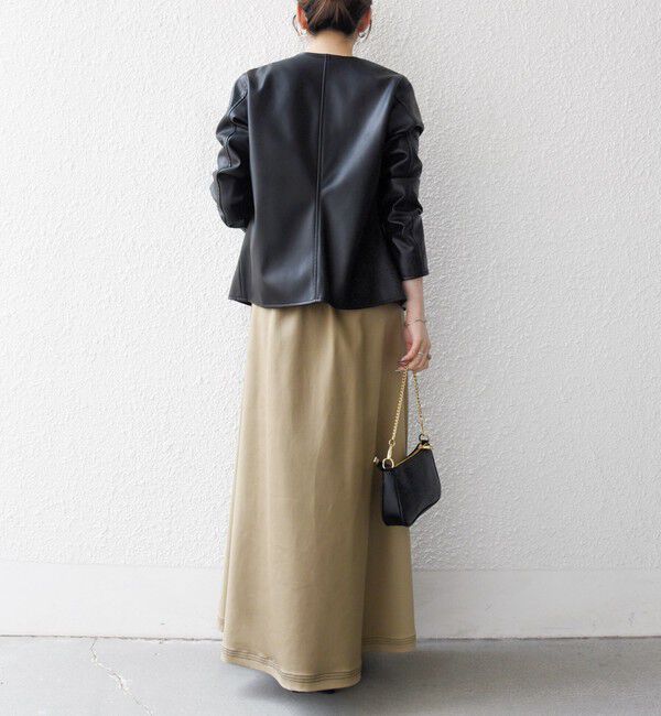 SHIPS any「SHIPS any: コンパクト ドット スナップ カーディガン ジャケット」|ノーカラージャケット|