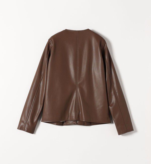 SHIPS any「SHIPS any: コンパクト ドット スナップ カーディガン ジャケット」|ノーカラージャケット|