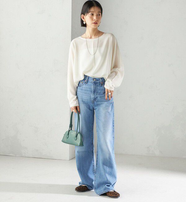 SHIPS for women「〈手洗い可能〉前後 2WAY シアー ドルマン ブラウス」|シャツ・ブラウス|