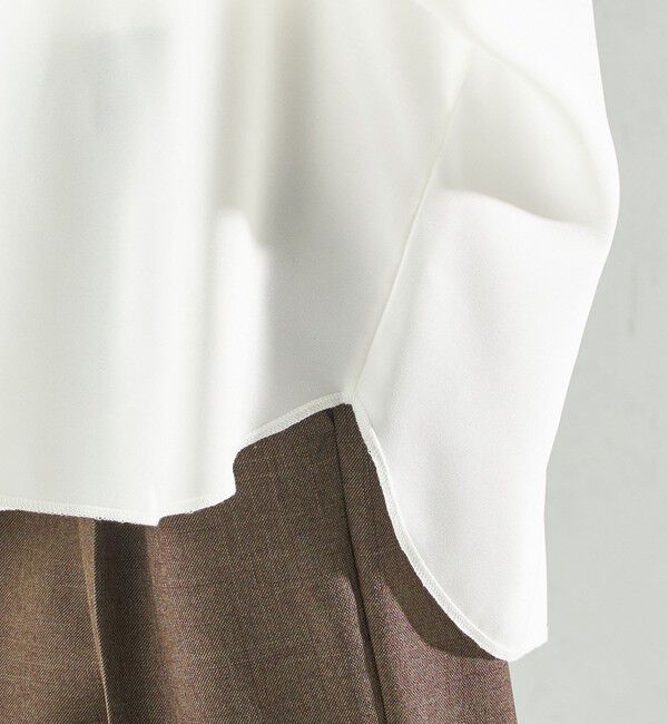 SHIPS for women「〈手洗い可能〉前後 2WAY シアー ドルマン ブラウス」|シャツ・ブラウス|