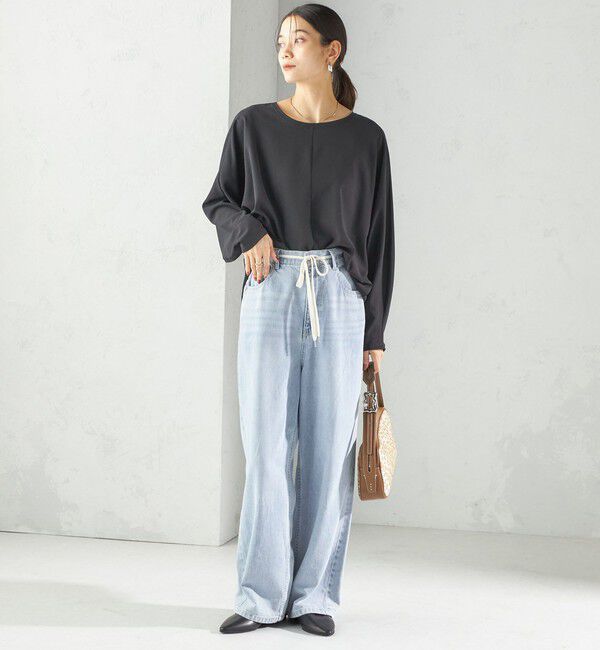 SHIPS for women「〈手洗い可能〉前後 2WAY シアー ドルマン ブラウス」|シャツ・ブラウス|