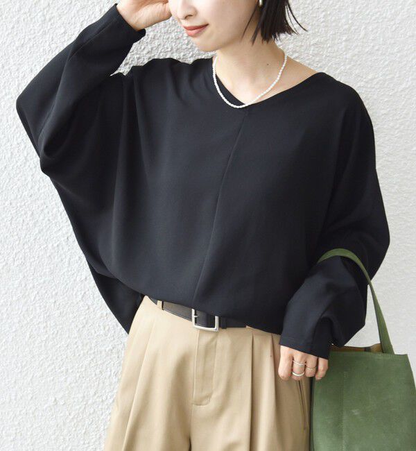 SHIPS for women「〈手洗い可能〉前後 2WAY シアー ドルマン ブラウス」|シャツ・ブラウス|